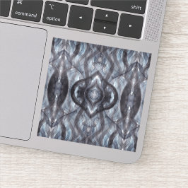 Adesivo Breathe Abstract Dark Blue Black Watercolor Art