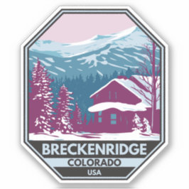 Adesivo Breckenridge Colorado Winter Ski Area