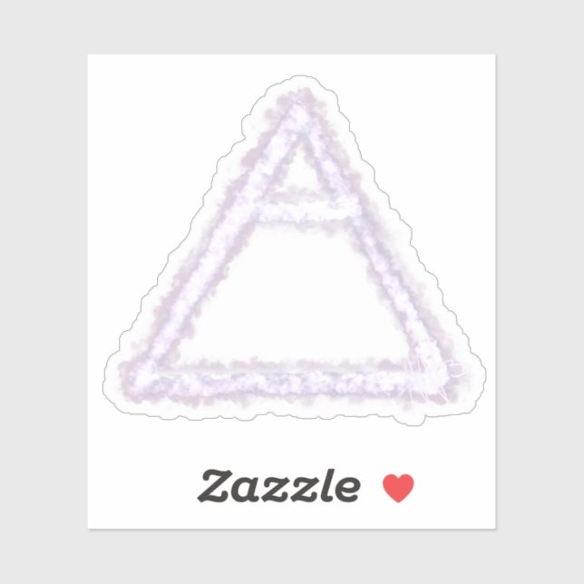 Adesivo Breezy Air Element Alchemy Symbol Custom (Folha)