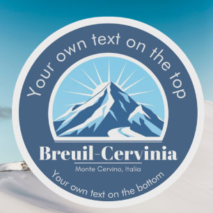 Adesivo Breuil-Cervinia Itália — estância de esqui