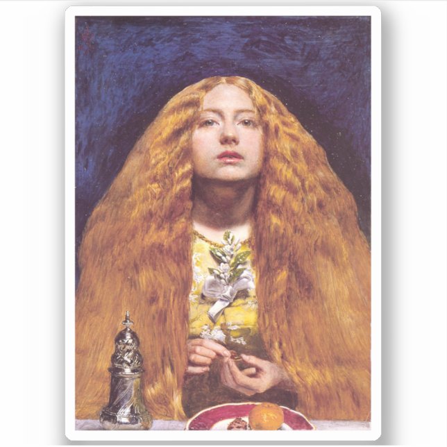 Adesivo Bridesmaid, c.1851, por John Everett Millais (Frente)