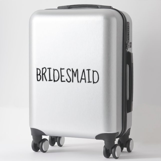 Adesivo Bridesmaid Sticker Personalizado (Mala)