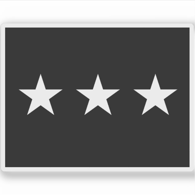 Adesivo Brigadeiro da Força Espacial dos EUA Tenente-Gener (Frente)