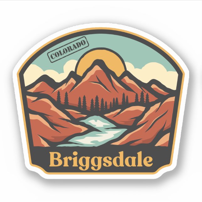 Adesivo Briggsdale, Colorado (Frente)