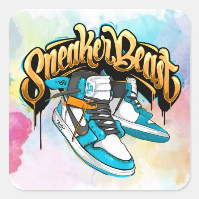 adesivo brilhante legal do sneaker (Frente)