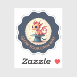 Adesivo Brilhe O Seu Próprio Caminho - Vinheta De Dragão