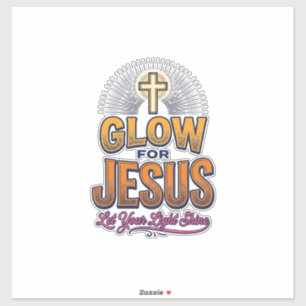 Adesivo Brilhe por Jesus Deixe Sua Luz Brilhar Desenho Cri