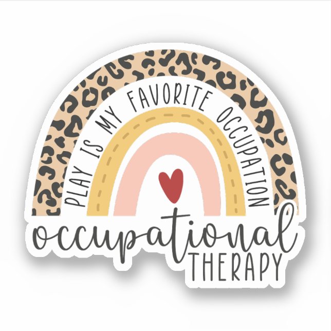 Adesivo Brincar É Minha Ocupação Favorita, Ocupacional (Frente)