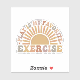 Adesivo brincar é o meu exercício favorito