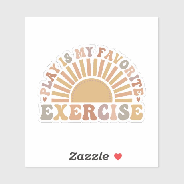 Adesivo brincar é o meu exercício favorito (Folha)