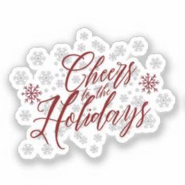 Adesivo Brindes às Festas - Caligrafia Festiva 