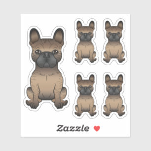 Adesivo Brindle French Bulldog / Frenchie Cute Cartoon Dog