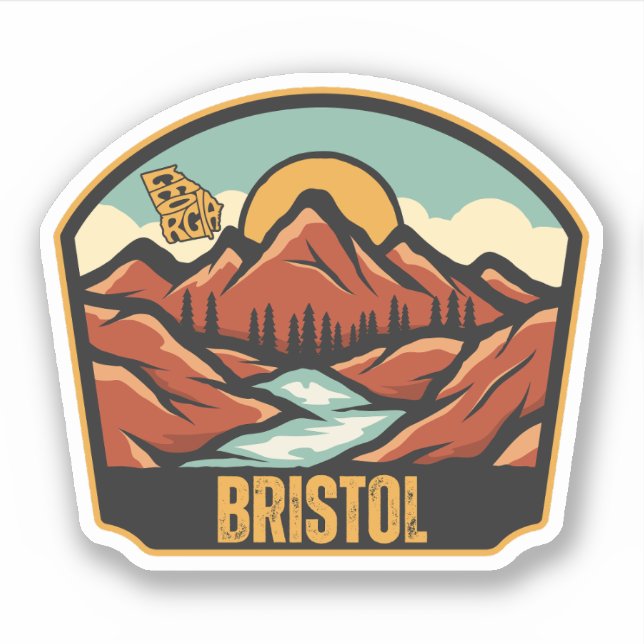 Adesivo Bristol, Geórgia (Frente)