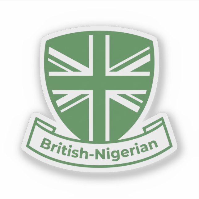 Adesivo Britânico-Nigeriano (Frente)