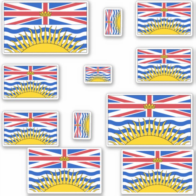 Adesivo British Columbia Flags Graphic (Frente)