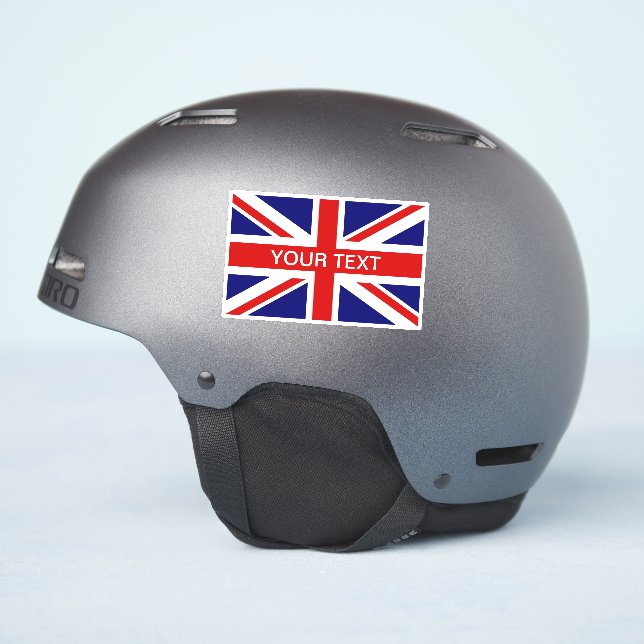Adesivo British Union Jack Flag custom vinyl sticker (Lado do capacete)