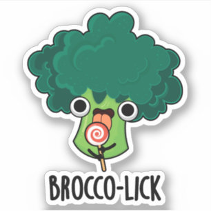 Adesivo Brocco lambk Funny Veggie Broccoli Pun