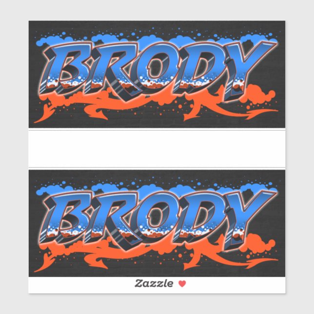 Adesivo Brody Vorname Name Graffiti Aufkleber Sticker (Folha)