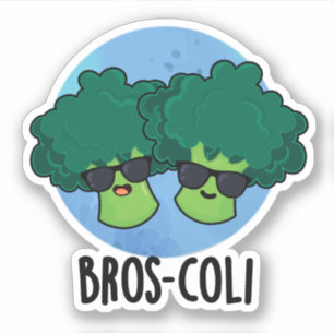 Adesivo Bros-coli Funny Veggie Broccoli Pun