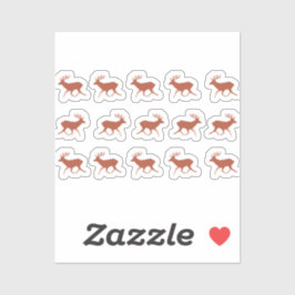 Adesivo Brown Deer Walking - Padrão Festivo