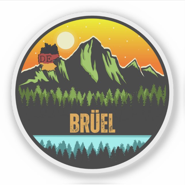 Adesivo Brüel, Alemanha (Frente)
