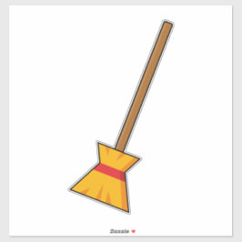 Adesivo Bruxa Broom