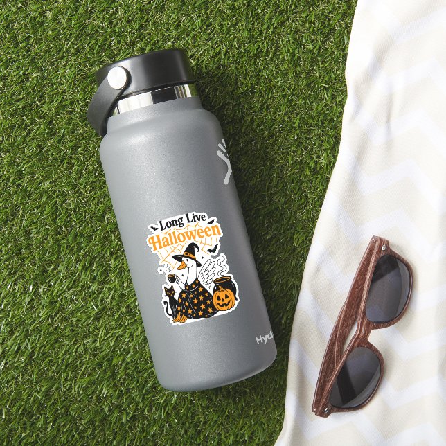 Adesivo Bruxa de Ganso do Halloween Vivo (HydroFlask Insitu)