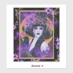 Adesivo Bruxa do Halloween Solania com Raven por Renee L