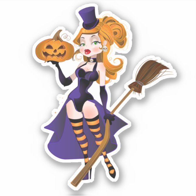 Adesivo Bruxa Sexy (Frente)