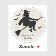 bruxa soprando sob as estrelas