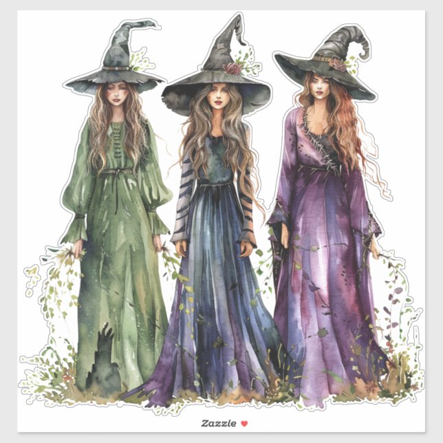 Adesivo Bruxas Três (Folha)