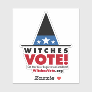 Adesivo Bruxas Votem! Decal de vinil amovível para Compro
