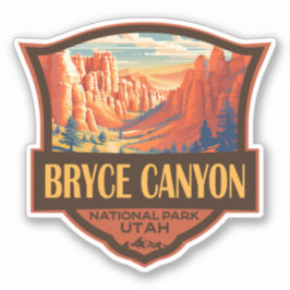 Adesivo Bryce Canyon National Park Viagem Art Vintage