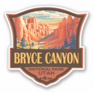Adesivo Bryce Canyon National Park Viagem Art Vintage