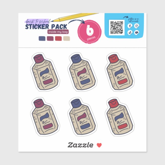 ADESIVO BTS- DENTRO MY BAG (SANTIZADOR DE MÃO) (Folha)