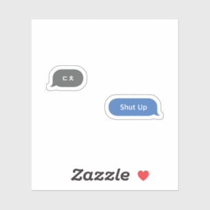 Adesivo Bubble de Chat Coreano ㄷ ㅊ