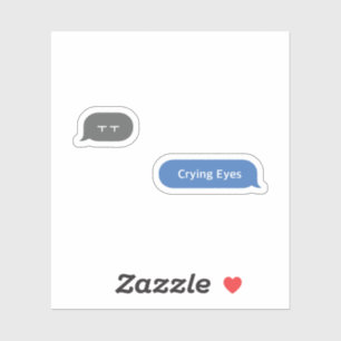 Adesivo Bubble de Chat Coreano ㅜ ㅜ