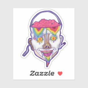 Adesivo Buckethead Retrato Slap Sticker 3"x3