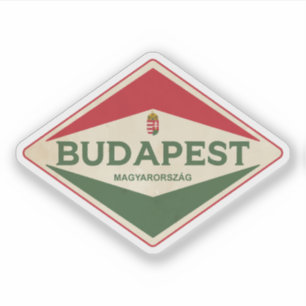 Adesivo Budapest Hungary Vintage