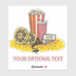 Adesivo Buff de Filme de Texto Personalizado