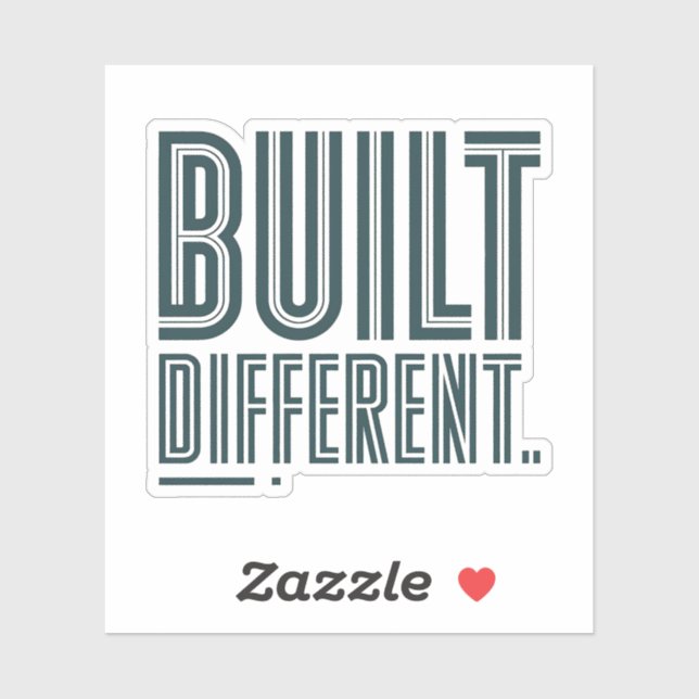 Adesivo Built Different Graphic Sticker (Folha)