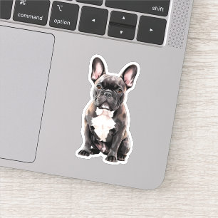 Adesivo Buldogue francês preto e branco