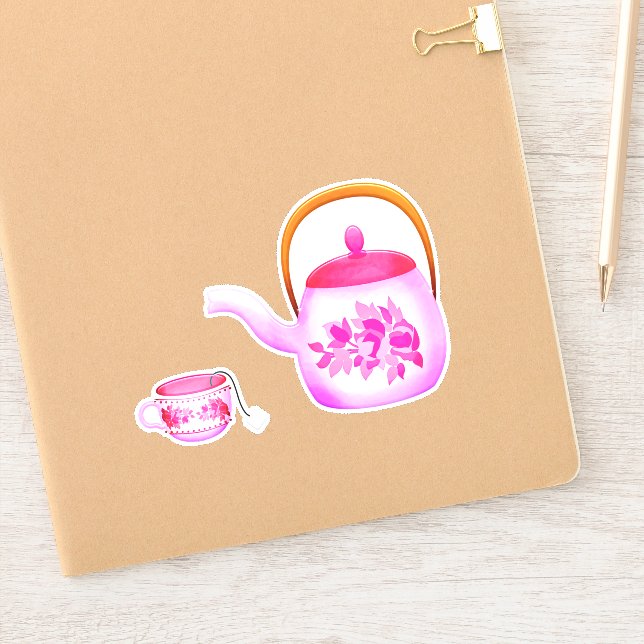 Adesivo Bule rosa (Notebook)