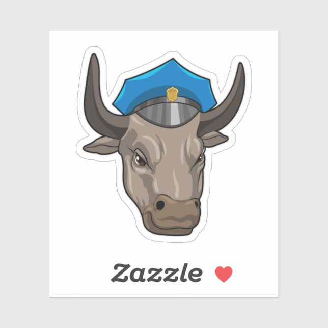 Adesivo Bull como agente policial (Folha)