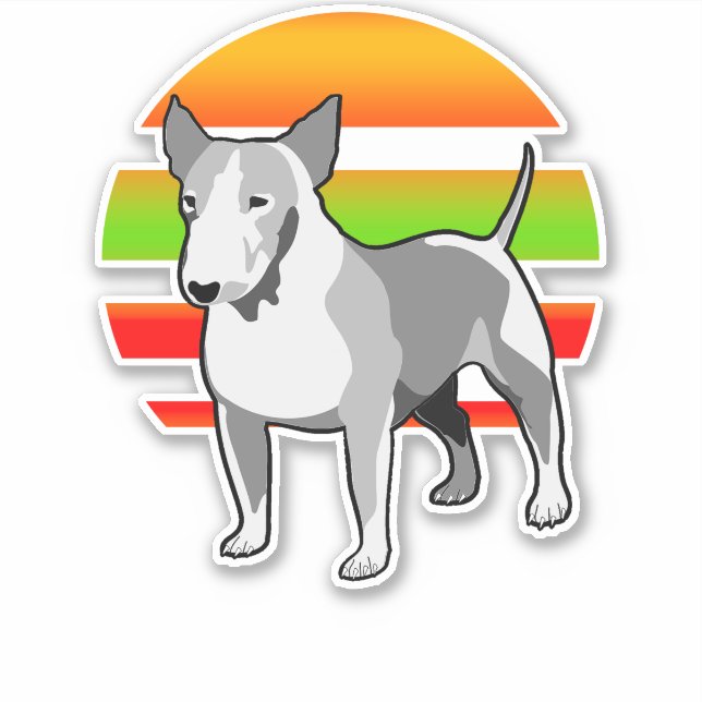 Adesivo Bull Terrier (Frente)