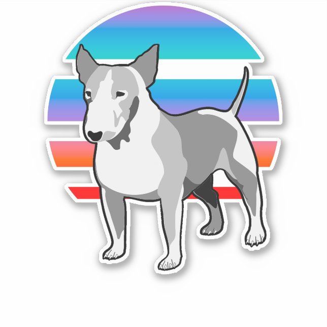 Adesivo Bull Terrier (Frente)