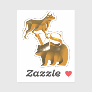 Adesivo Bull vs Bear