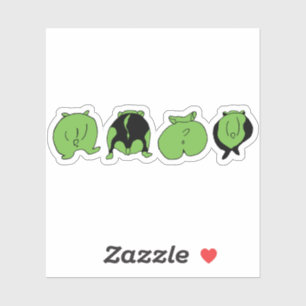 Adesivo Bumbuns de Hamster Verde