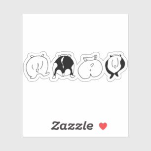 Adesivo Bumbuns de Hamster Vinhetas de Vinilo com Corte Pe