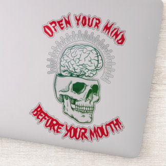 Adesivo Bumper sticker Abra sua mente